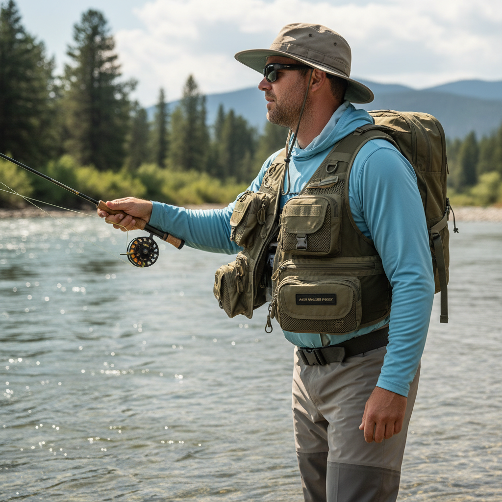 Multi-Pocket Fishing Vest - Adjustable
